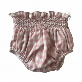 Bloomer vichy rosa con nido