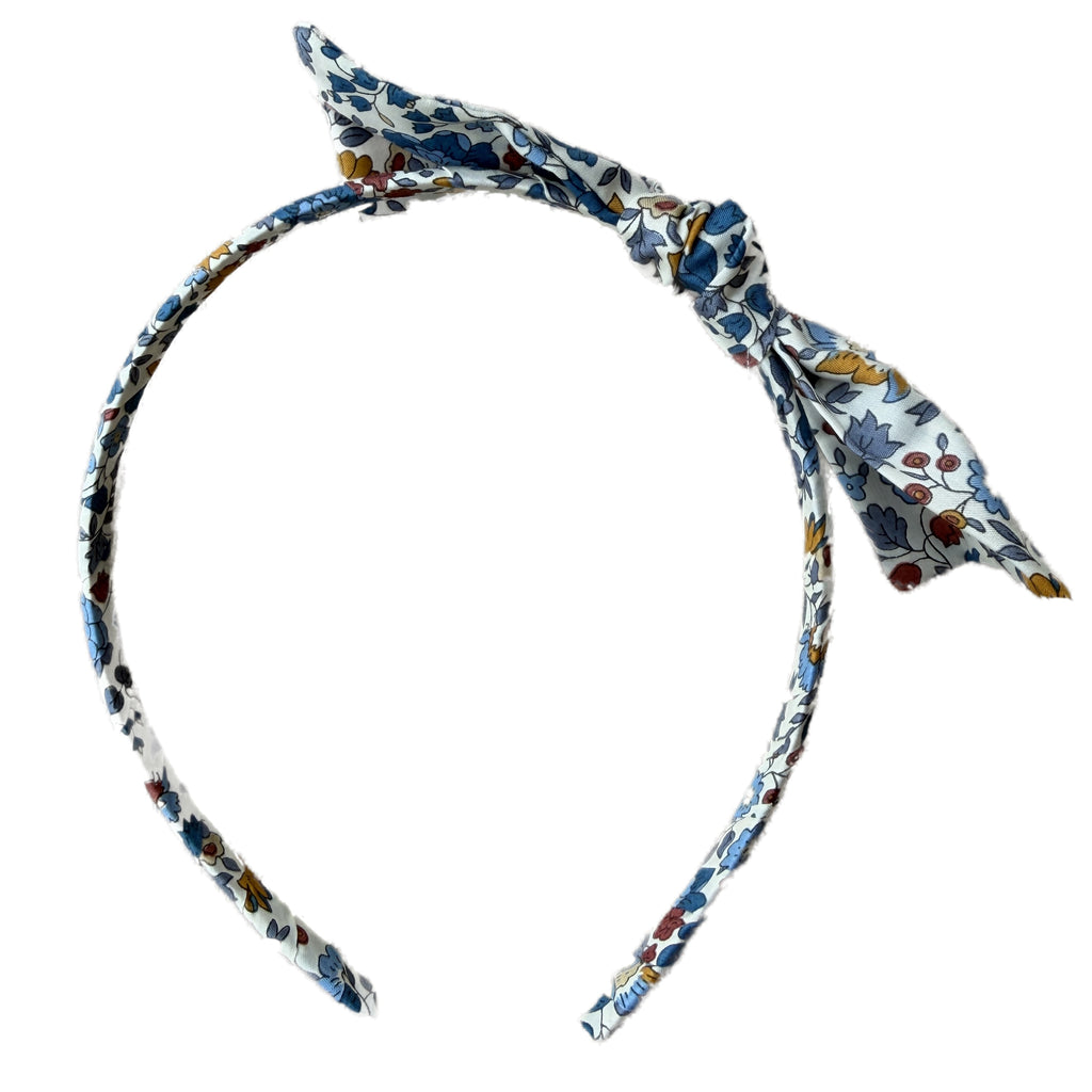 Diadema Fina con Lazo Tejido Liberty London "Danjo F"